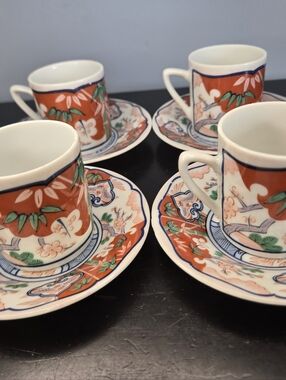 Georges Briard Heirloom demitasse cups and saucers